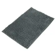 Bath Rug 35'' x 24'', Non Slip Washable Bath Mat for Bathroom, (Drak Grey)