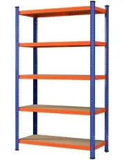 [Giantz] Garage Shelving Warehouse Rack 1.8m in Orange/Blue