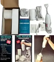 Mr Mixer Hand Held Blender Mixer Chopper Grinder Whip Food Processor w Cup NEW