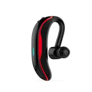 Bluetooth Headphone Ear Hook Earphone Noise Cancelling In-ear Handsfree Wireless Stereo Bluetooth Headset red