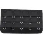 Black 5 Rows Hook and Eye Tape Extension Bra Strap Extender 5 Pcs for Women G8F9