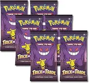 Pokemon 2023 Trick or Trade Gengar & Pikachu | 6 Mini Booster Packs