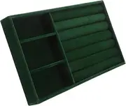 Ipetboom Elegant Velvet Ring Holder Jewelry Dish Tray Soft Lining Travel Jewelry Box for Women