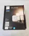 Philips - Hue White A19 Bluetooth 75W Smart LED Starter Kit W/ Bridge NEW
