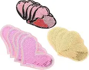 EPIGEIST 15pcs Heart Shape Iron Patches with Sequins for Clothing Bags and Scarves DIY Decorations to Personalize Apparel and Accessories