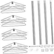 CHILDWEET Shower Shelf Wall Corner Shelf Rack Multi-Tier Storage No Drill Organize Your Bathroom
