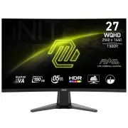 MSI MAG 27 WQHD 180Hz 0.5MS Rapid VA Curved Gaming Monitor. MAG27CQ6F