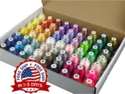 Kit De Hilo De Coser De Para Maquina De Coser, 63 Colores Mezclados Multiusos US