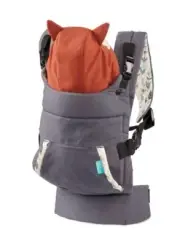 Cuddle-up Ergonomic Hoodie Baby Carrier, 2-Position, 12-40lb, Gray Fox