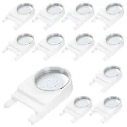 Dandat 12 Pack Plastic Bee Feeders for Hive Front Hive Entrance Feeders Bee W...