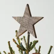 Simplistic Wooden Christmas Star Tree Topper