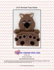 Wombat Treat Holder- Plastic Canvas Pattern or Kit