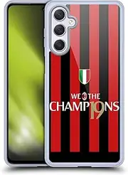 Head Case Designs Officially Licensed AC Milan Scudetto Home Kit Champions 2022/23 Gel Case [Military Grade Protection] Compatible with Samsung Galaxy M54 5G