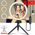 10" Phone Selfie LED Ring Light with Stand For Youtube Tiktok Makeup Video Live