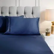 Bamboo Luxe Sheraton Luxury Sheet Set Deep Blue (Queen, King)
