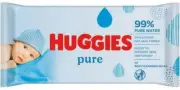 72 Pack Huggies Pure Baby Cleansing Wipes//Free Shipping AU
