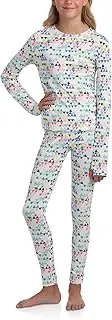 Eddie Bauer Kids Thermal Underwear Set - 2 Piece Performance Base Layer Shirt and Thermal Pants for Boys and Girls (5-12)