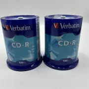 Verbatim BUNDLE PACK 52x CD-R 700MB Capacity 100/Pack - New/Sealed