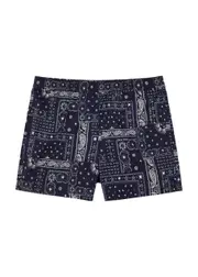 Palm Angels Kids Astro Paisley Printed Shell Swim Shorts (14 Years) - Navy - 14YR (14 Years) 14YR (14 years)