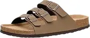 [CUSHIONAIRE] Men's Lela-M Cork footbed Sandal with +Comfort
