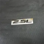 1x Silver Black Chrome 2.5L Metal Badge Emblem Sticker Decal Luxury Engine Turbo (for: Renault)