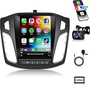 2G+64G Car Radio Carplay for Ford Focus 2012-2018, Rimoody Android 13 Car Stereo GPS Navigational WiFi Android auto Mirror Link 9.7’’ Touchscreen Bluetooth FM/RDS SWC + Backup Camera