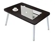 Foldable Laptop Desk for Bed, 23.6 Inch Floor Table, Height-Adjustable Legs,