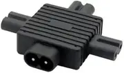 IEC 320 Figure 8 C8 Male to 3X Female C7 Splitter Power Adapter for Power Supply 1 in 3 out CableCC