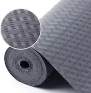 Elegant Non-Slip Kitchen Liner - Oil-Proof Gray EVA Mats 11.8" W x 393.7" L