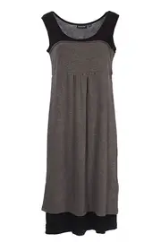 Contrast Layer Dress--GOR-101240F3