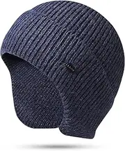 [Generic] Ski Cap with Ear Covers Cycling Helmet Liner Winter Water for Sports Running Skiing Cycling Black