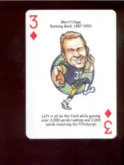 Hero Decks MERRIL HOGE Pittsburgh Steelers Playing Card Mint