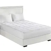 Bamboo Pillowtop Mattress Topper Protector Single - White