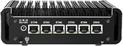 HUNSN Micro Firewall Appliance, Mini PC, OPNsense, VPN, Router PC, J6413, RJ14, AES-NI, 6 x Intel 2.5GbE I226-V, Console, HDMI, DP, SIM Slot, 16G RAM, 512G SSD