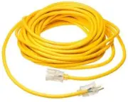 Coleman Cable 01287 16/3 Insulated Outdoor Extension Cord with Lighted End,...