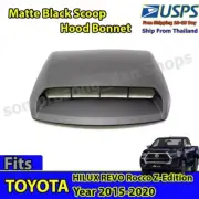 S1 Matte Black Scoop Hood Bonnet For 2015-2020 Toyota Hilux Revo Rocco Z-Edition