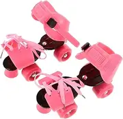 ibasenice Adjustable Roller Skates for Comfortable Quad Skating Shoes for Boys for Outdoor Activities and Growing Feet Design for Safe Skating Experience