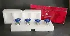 Royal Albert Moonlight Rose Blue Flower Napkin Rings Set of 4 New In Box