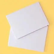 Papa Prints Pack of 25 A4 White Card 300gsm Blank Postcards Plain White Cards for Schools, Business, Multi Purpose cards