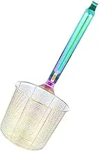 Stainless Steel Mesh Strainer Spoon Portable Colander Ladle for Noodles Vegetables Easy Clean Design for Home Restaurant Use Convenient Cooking Tool