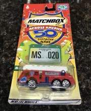 Matchbox Across America 50th Birthday Mississippi Extending-Ladder Fire Truck