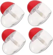 OFFIGAM 4pcs Empty Lip Gloss Tubes Refillable Lipstick Containers for Diy Lip Gloss Lipstick Making Portable Design for Makeup Collection Durable Safe