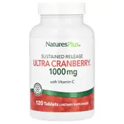NaturesPlus, Sustained Release Ultra Cranberry™ with Vitamin C, 120 Tablets