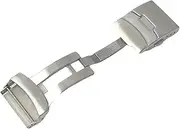 [LAZIRO] 304 Stainless Steel Watch Band Buckle Diving Style Folding Clasp for Seiko Watch Strap Lock 18mm 20mm 22mm 24mm