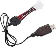 Generic 9.6V USB to EL 6P Batteries Charging Cable RC Toy Black
