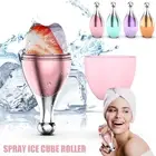 Ice Face Roller Reusable Face Massage Leakproof Silicone Ice Roller for GoQSm