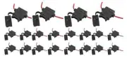 100 Pack 10 Gauge ATC Blade Fuse Holder Car Audio Automotive 12 Volt
