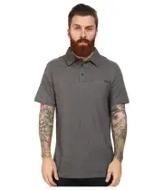 $36.50 NEW RIP CURL MEN COUNTRY CLUB POLO SHIRT BLACK COTTON M MEDIUM code JJ61