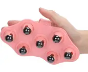 Portable Handheld Massage Glove With Massage Ball, Deep Tissue Massage Glove, Magnetic Massager For Neck, Chest, Hamstrings, Thighs And
