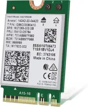 Intel WiFi 6E AX210 (Gig+) Wireless Network Adapter No vPro, Bluetooth 5.2